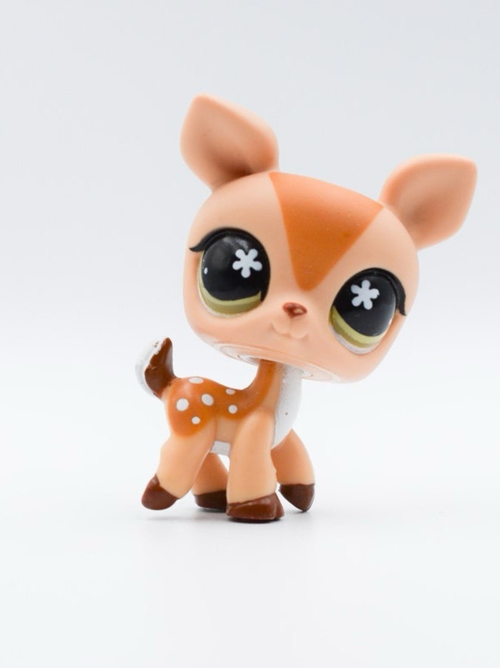 Littlest Pet Shop LPS #634 Brown Tan Beige Bambi Fawn Deer